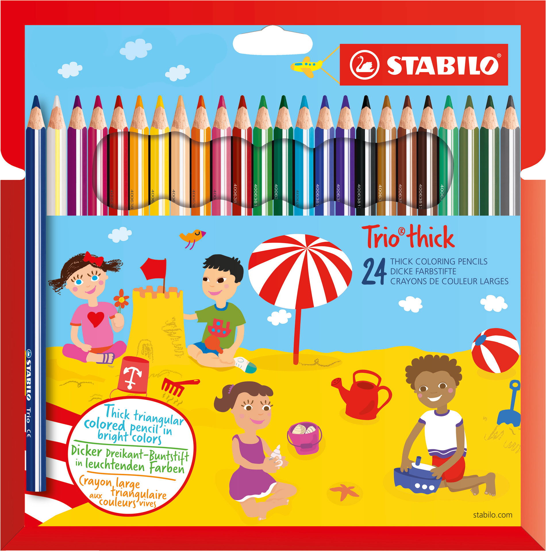 Buntstifte STABILO Trio thick